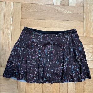 Athleta Black Multicolor Mini Skirt